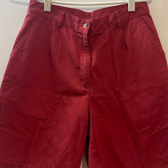 Vintage L.L. Bean High Waisted Trouser Shorts Size 10 - Picture 2 of 6